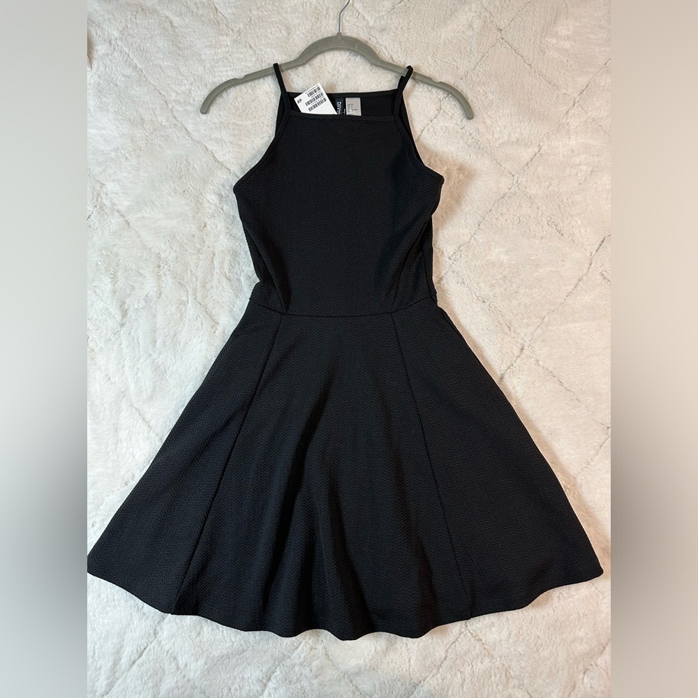 H&M junior women’s dress size 2 black New NWT spaghetti strap